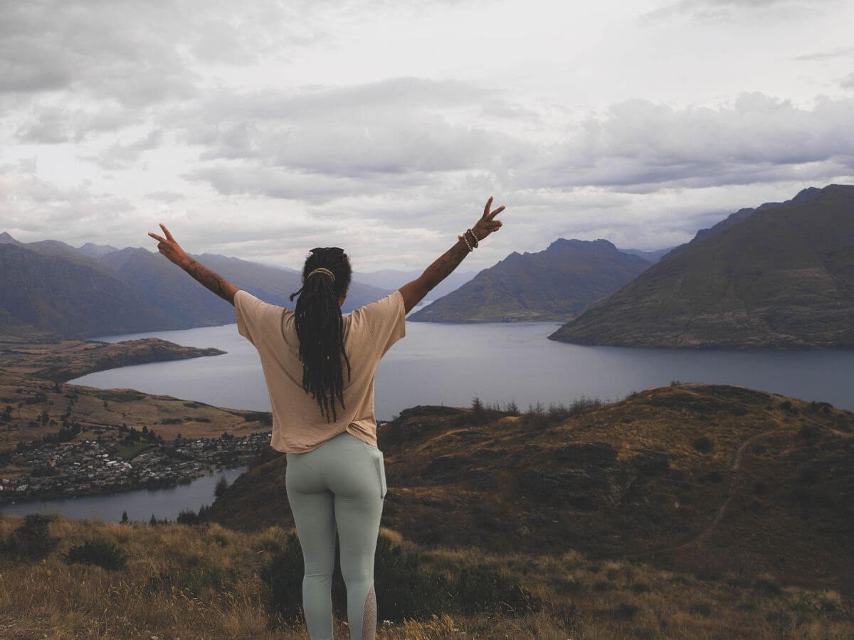 The view from Queenstown Hill in New Zealand